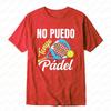 No Puedo Tengo Padel Tennis Tee Racket and Ball Design TShirt Summer Sport Casual Outdoors Breathable Fashion Tops Ropa Mujer