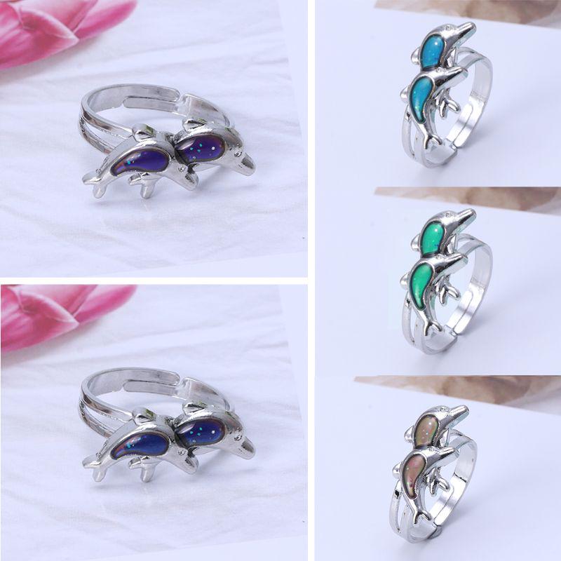 Buy Jump Dolphin Color Change Mood Ring Emotion Feeling