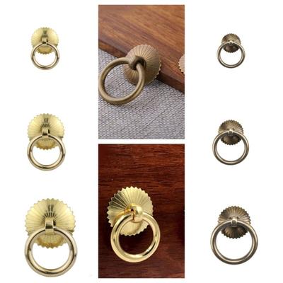 Circular Handle Pull Rings Pulls Ring Door Knocker Bronze Antique Drawer Knobs Dresser