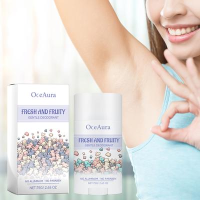 75g Natural Deodorizing Stick Summer Armpit Sweating and Odor Cleaning Care Stick