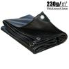 PVC Tarpaulin Black Grid Waterproof Canopy Succulent Plants Rain Cover Balcony Terrace Gazebo Car Heavy Duty Rainproof Cloth