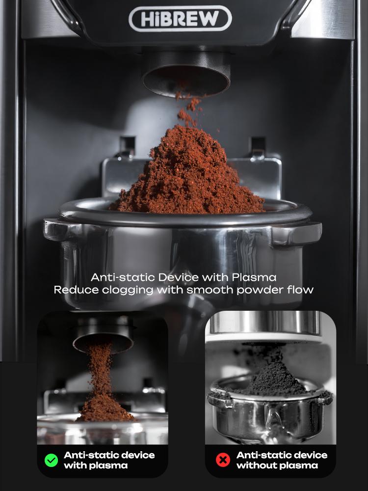 HiBREW G3 Plus: 31-LevelPrecision, Plasma Anti-Static,Smart Touchscreen CoffeeGrinder - Perfect for Espresso,Pour Over & More