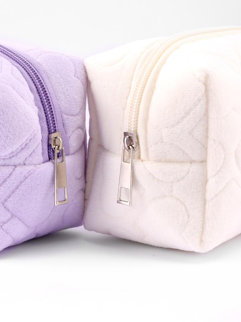 Love Solid Color Pencil Case Large Capacity Pen pouch Portable Storage Bag Trousse Pillow Pen BagPillow Stationery Pencil Case