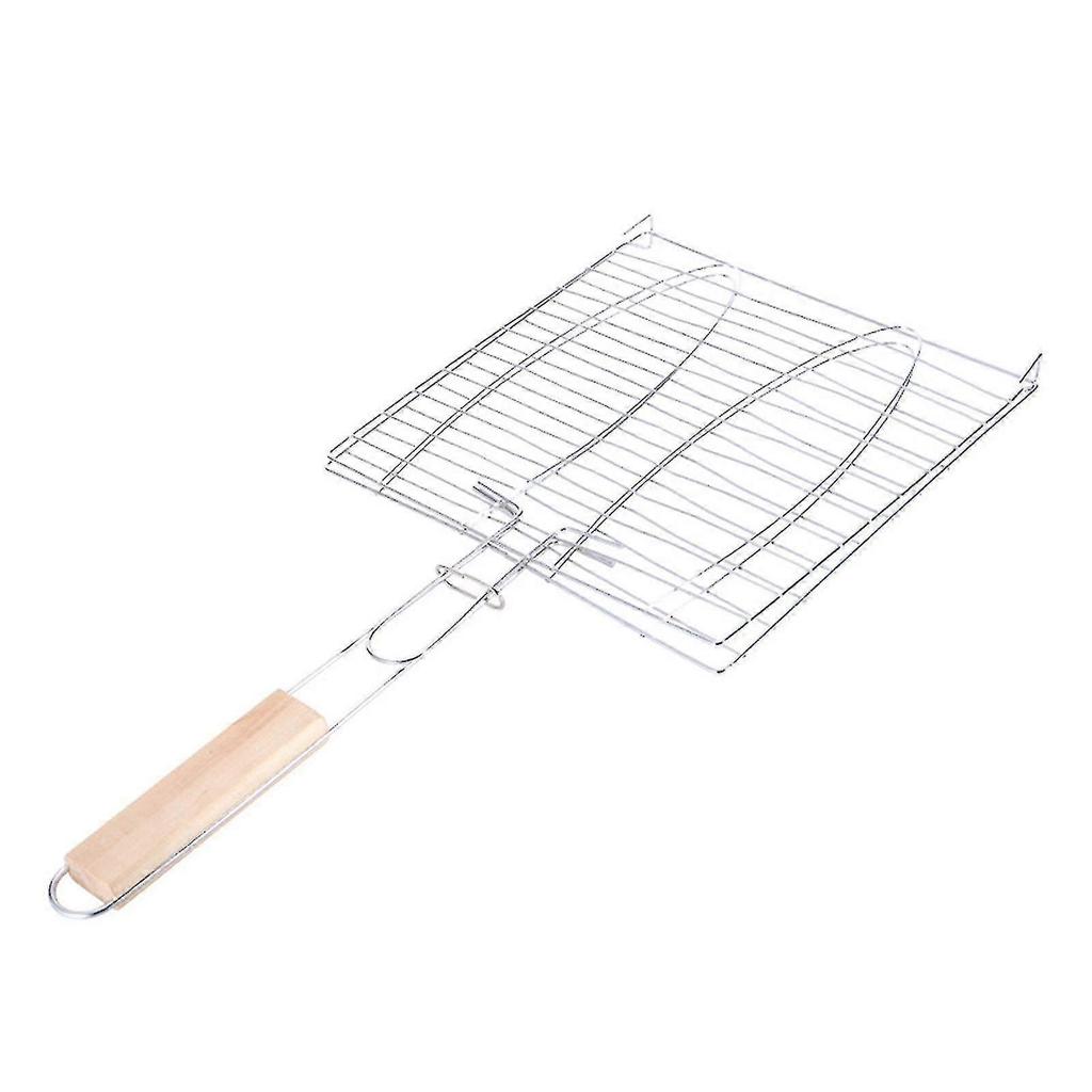 Bbq Grill Basket Metal Fish Grilling Basket For Veie Steak Camping Cooking, - RiRi