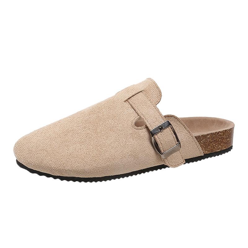 

Баотоу тапочки женские пара пробковые шлепанцы wish обувь большого размера повседневные полушлепанцы ленивая обувь 43