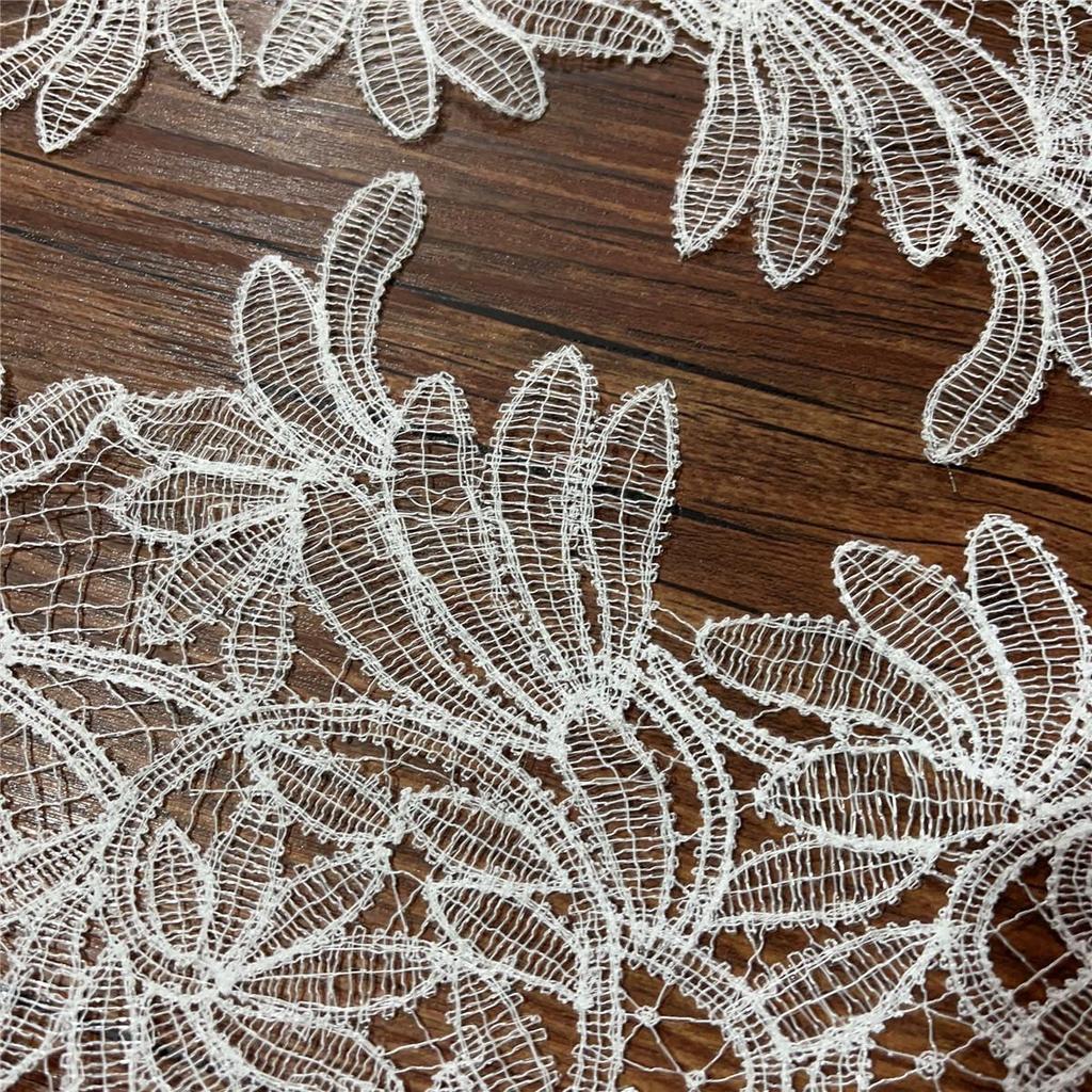 Neue Blatt Hohl Fischlinie Spitze Besatz: Handgefertigtes DIY-Hochzeitskleid, Kleid & Schleier Dekoration Zubehör