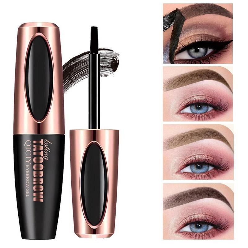 Tříbarevný neblednoucí gel na obočí v korejském stylu pro lifting obočí