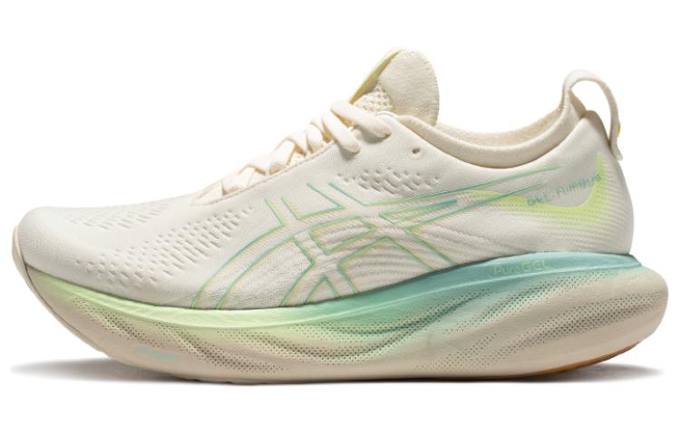ASICS GEL Nimbus 25  Cream White Green  Women s 1012B628-750 39