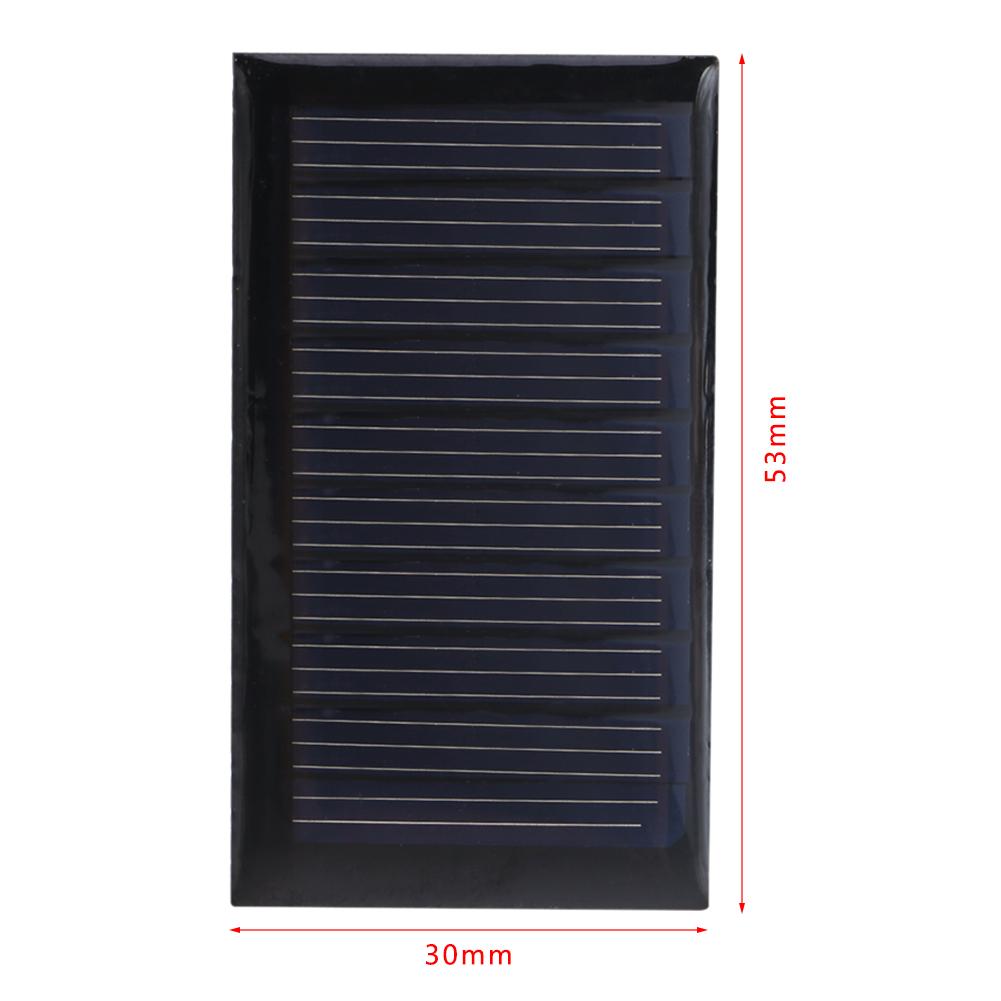 10/20Pcs 0.15W 5V Solar Panel Polysilicon Solar Charger 30mA High Efficiency Portable Solar Panel for Small Household Lighting