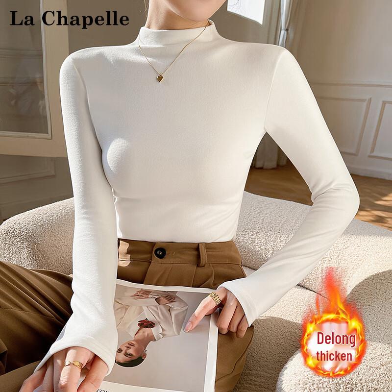 La Chapelle Women s Half Turtleneck Thermal Baselayer M