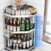 Stainless Steel 3-Tier Triangular Kitchen Corner Spice Rack