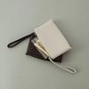 Leather Strap Card Wallet (Ivory)