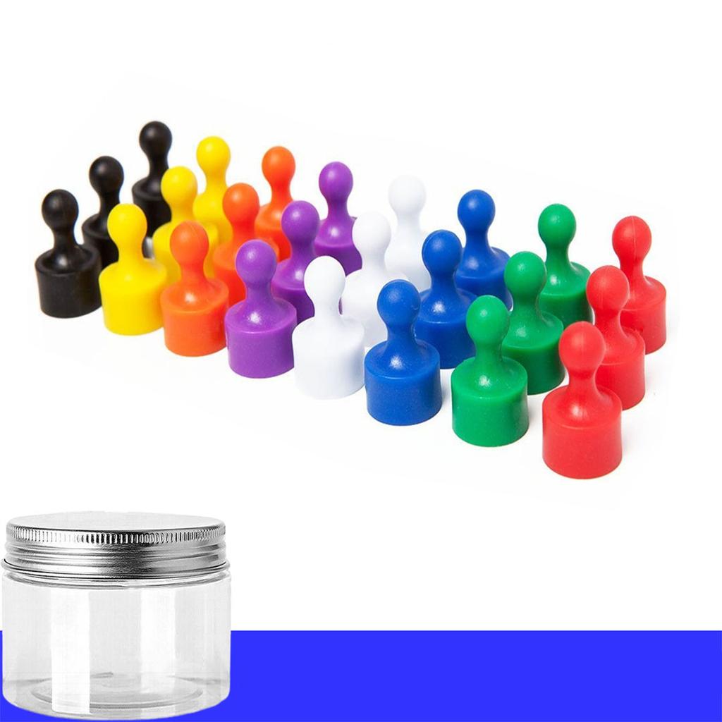 28 Stück farbige Kühlschrankmagnete, starke magnetische Reißzwecken mit Aufbewahrungsbox, Whiteboard-Magnete, Kartenmagnete, Büromagnete, Kalendermagnete