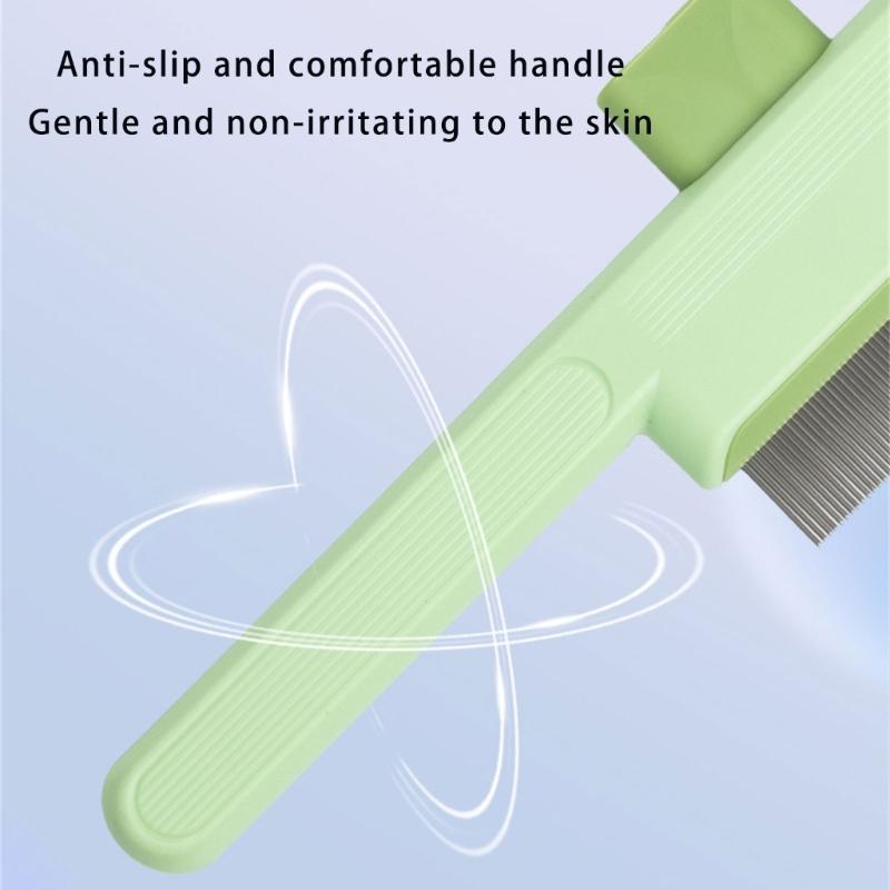 SelfCleaning Pet Detangling Brush Fine Teeth Hair Comb For Small to Large Dog Loose Furs Deshedding Grooming Tool 2pcs
