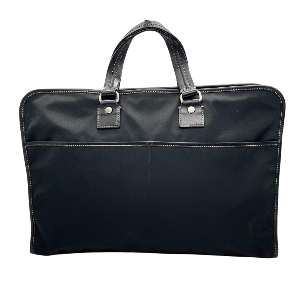 Used COACHBriefcase black canvas/leather mens