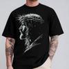 Jesus Crown of Thorns Shirt, Vintage Sketch Christian Jesus Lover Tee, Religious Faith Tshirt Gift