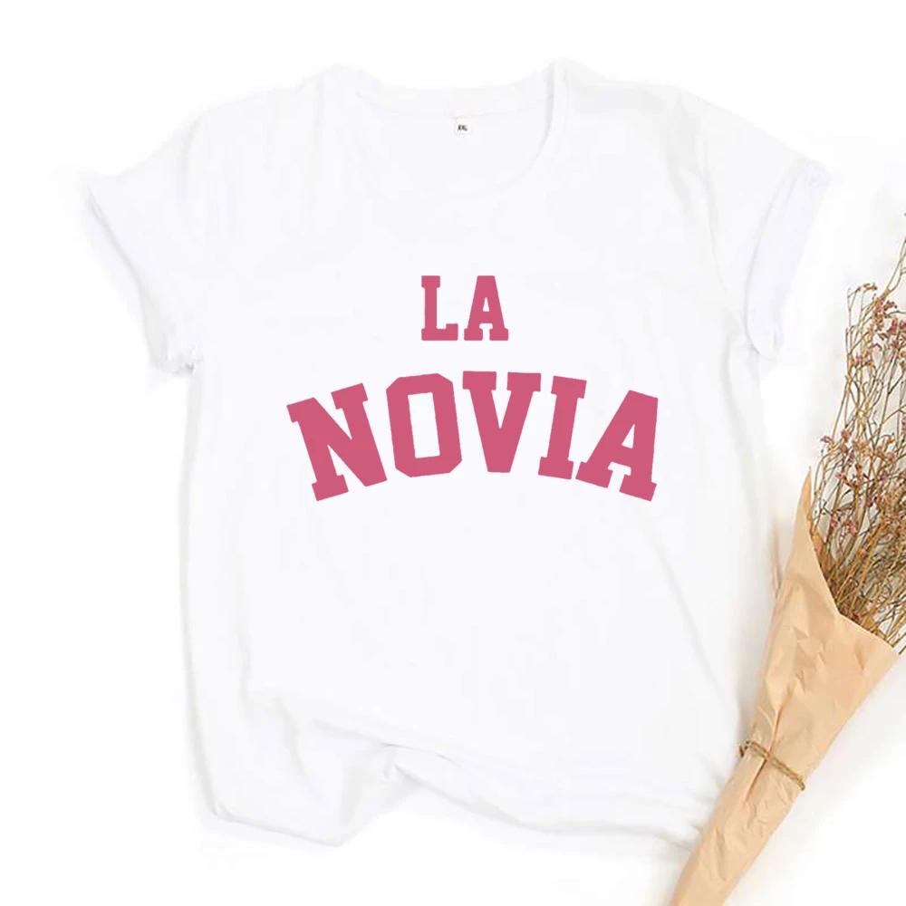 Equipo De La Novia Spanish Print Shirt Bachelorette Party TShirt Outfit Team Bridetops Wedding Bride Shower Party Tee T Shirts S