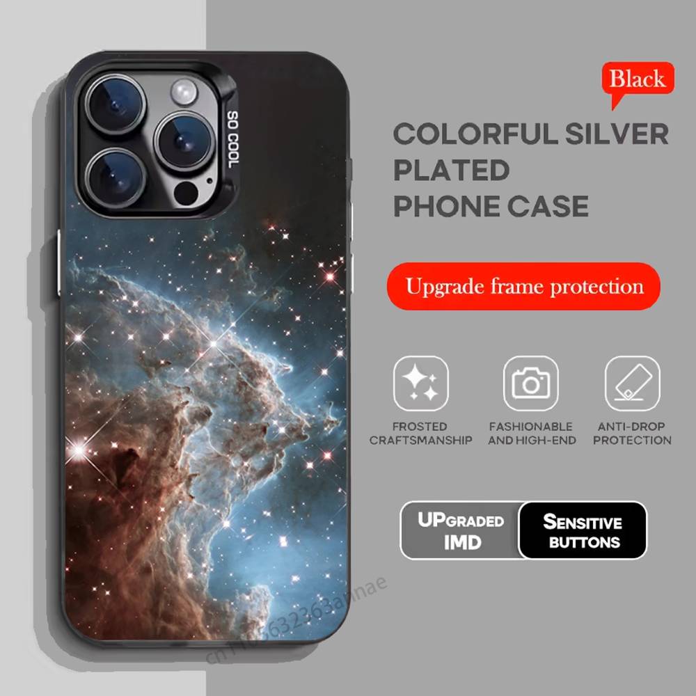 Earth Stars Space Phone Case for iPhone 17 11 12 Pro Max Plus Mini Air SE  16e 14 15 16 13 Soft Shell