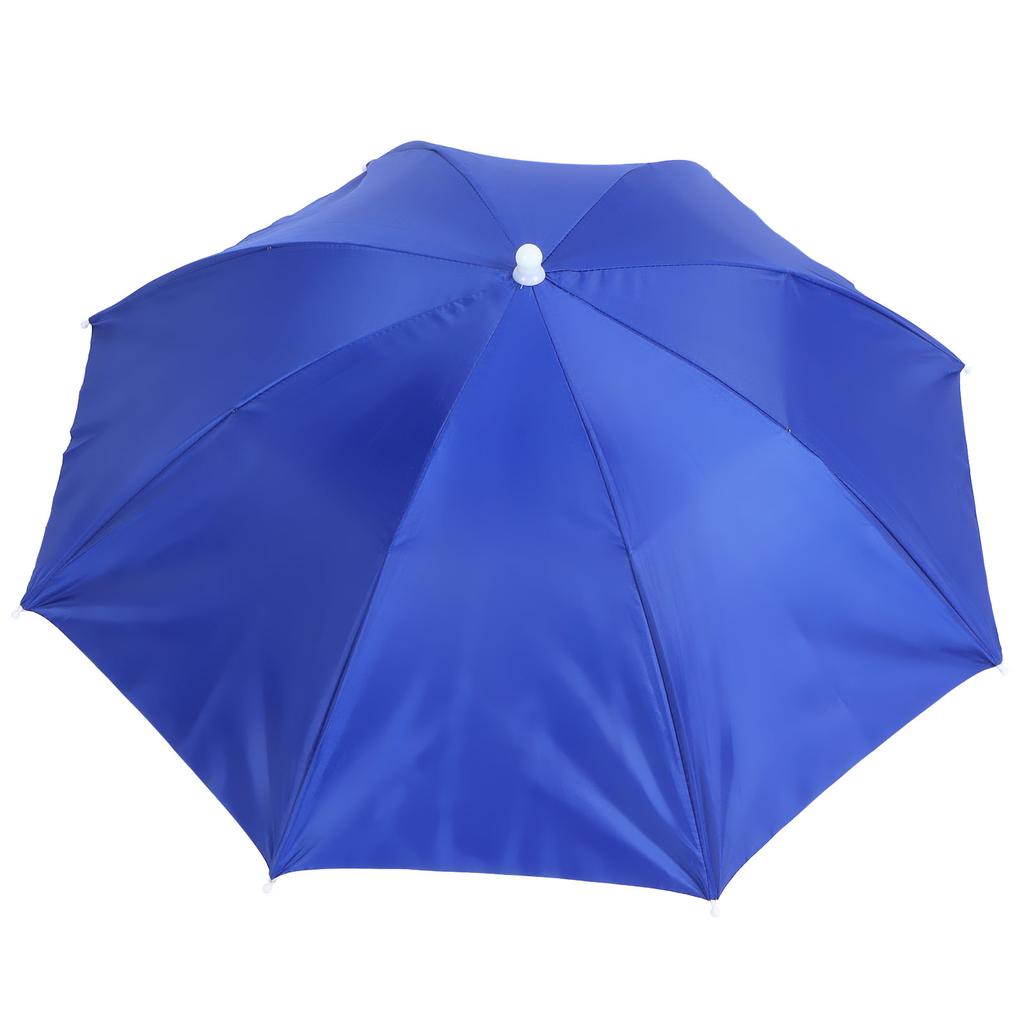 Adult Umbrella Hat Waterproof Foldable Sun Hat Headwear for Outdoor Fishing HikingDark Blue