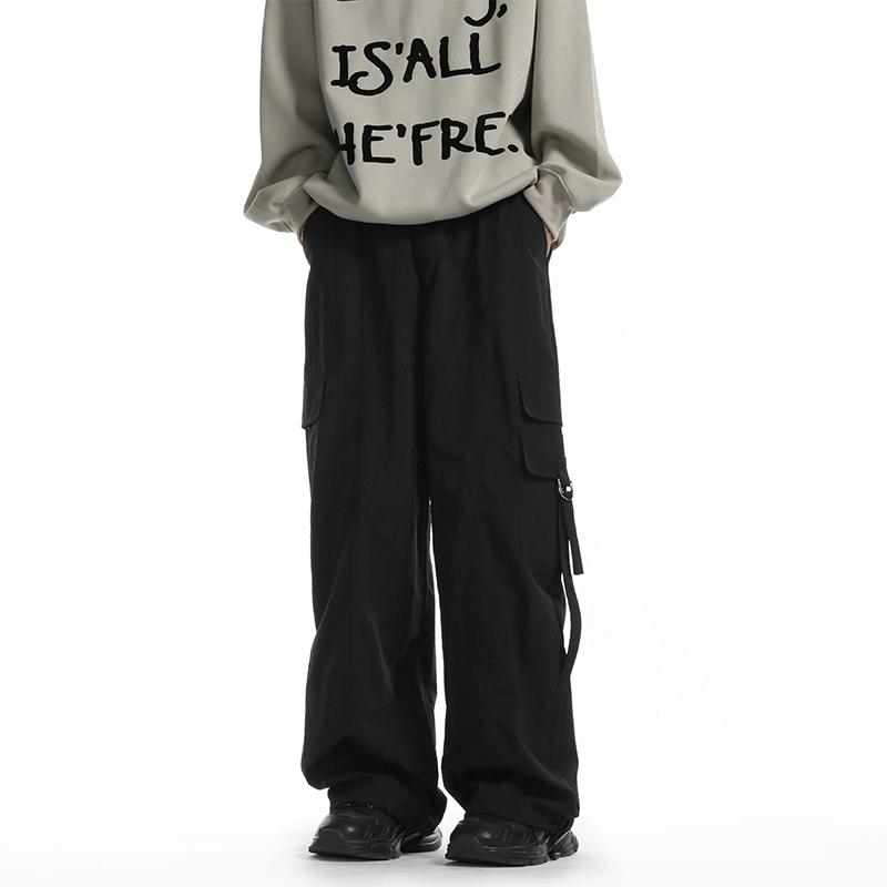 2024 Spring Men Streetwear Hip Hop Joggers Cargo Pants Men Multi-Pocket Elastic Waist Harem Trousers Male Harajuku Casual Woman Pants