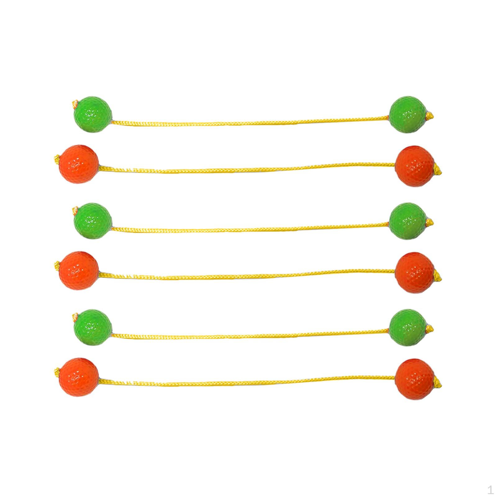 

Набор из 6 мячей для бросания для игры на открытом воздухе, тренировка координации рук и глаз с мячами для гольфа, для использования на лужайке orange and green
