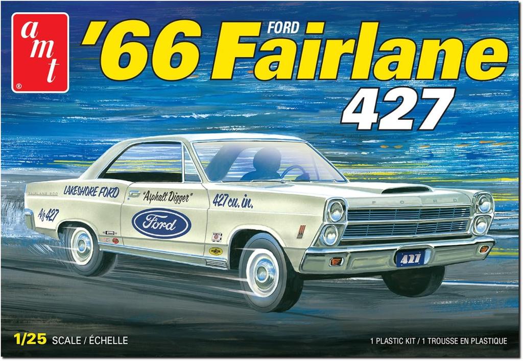 Platz AMT 1966 Ford Fairlane 427 Plastic Model AMT1263 1/25 (Car)
