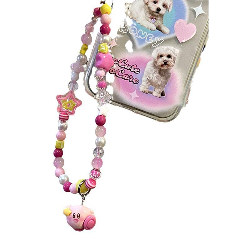 Kirby Star Perlen-Handy-Anhänger & Tamagotchi-Anhänger