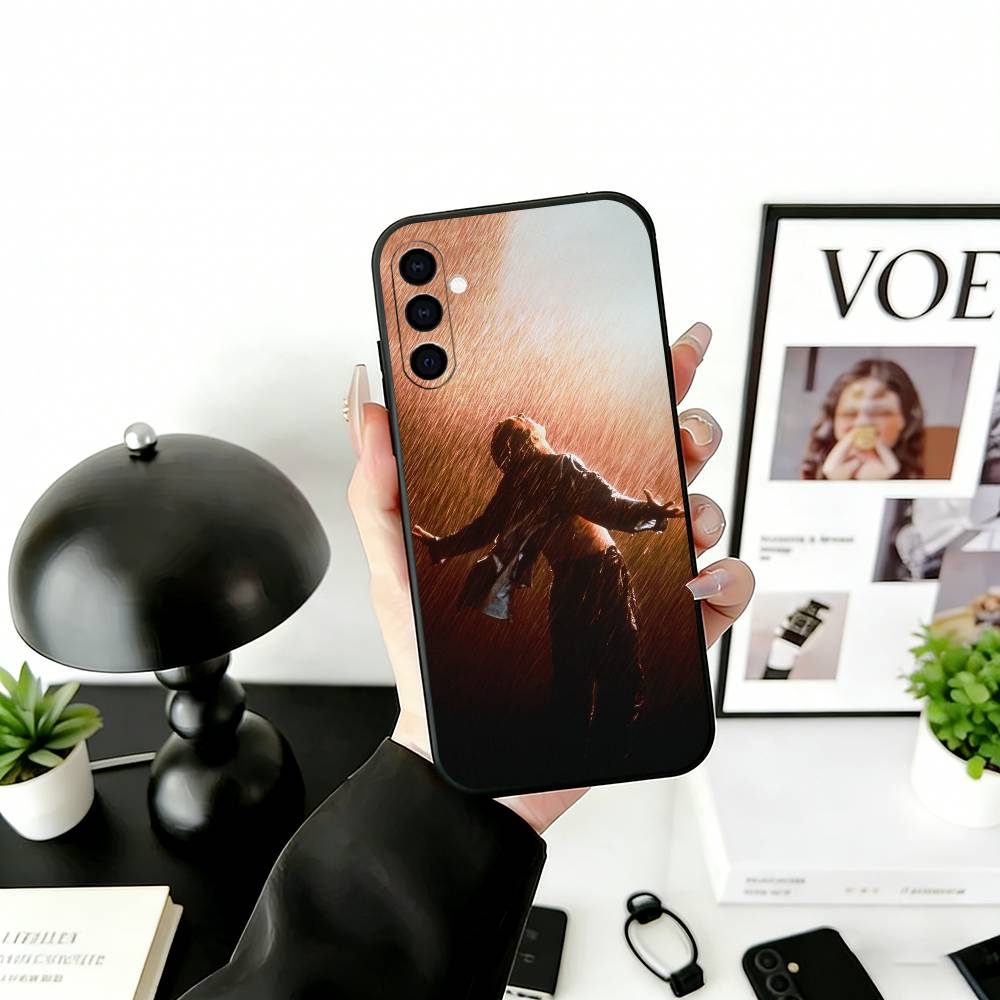 S-Shawshank A-Andi Phone Case Black Silicone Soft For Samsung Galaxy A73,A72,A71,A70,A53,A52,A51