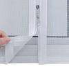 Home Bedroom, Kitchen, Side Opening Double Zipper Mosquito Proof Mesh Window Curtain Velvet Edge Wrapping, Easy Installation