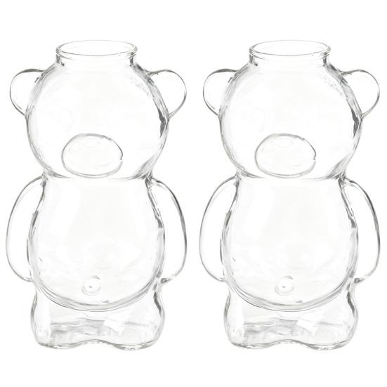 Cana de Sticlă în Formă de Urs de 12 oz Cană de Cafea Urs Drăguț Pahar Reutilizabil pentru Bere Vin Cocktail pentru Casă Bar Bucătărie Restaurant Petrecere