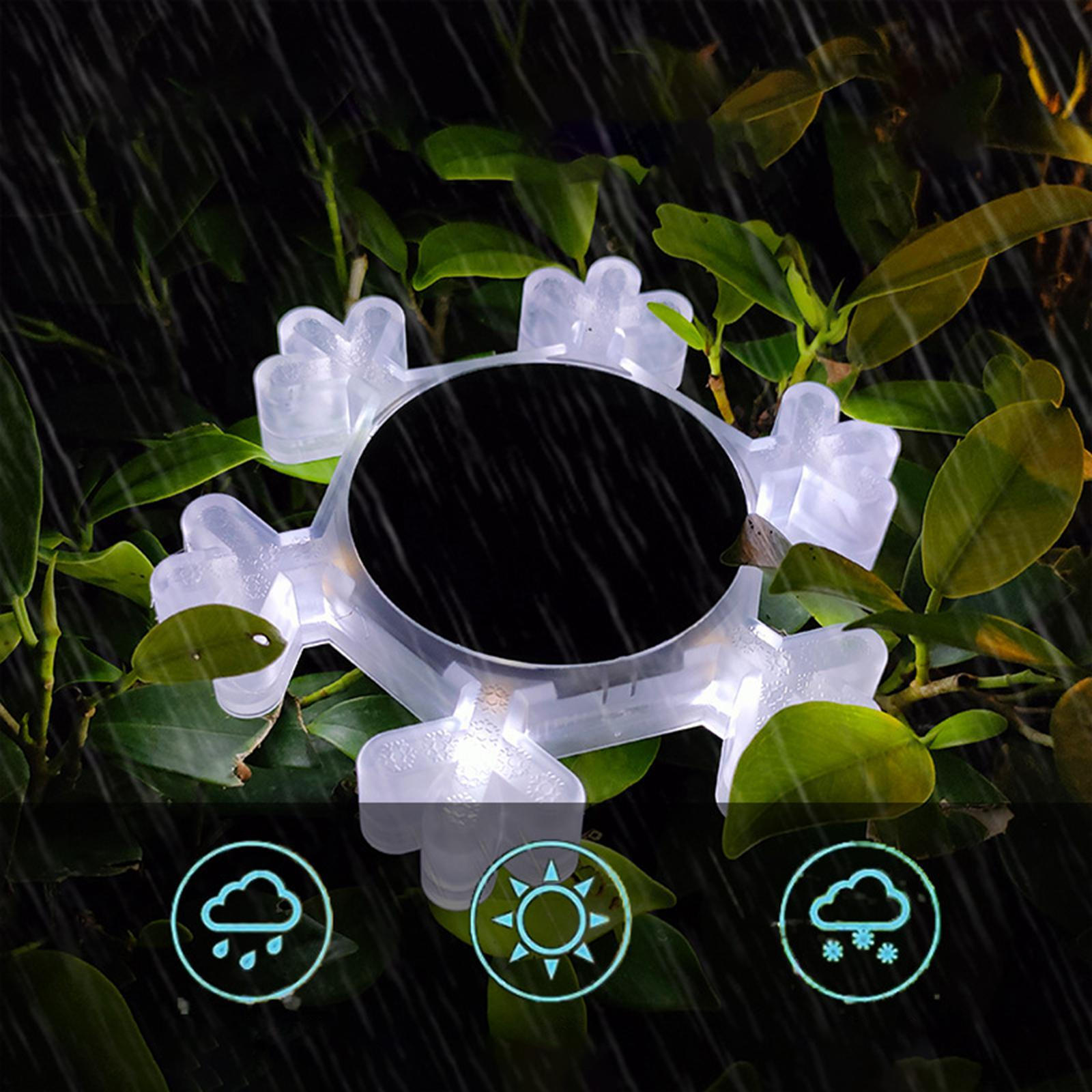 Christmas Path Lights Garden Stake Outside Solar Snowflake for белый