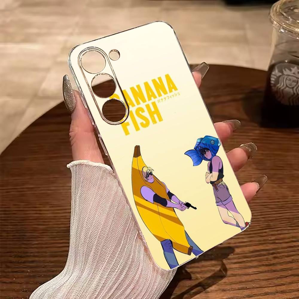 B-BANANA- FISH Clear Phone Case for Samsung Galaxy A71, A70, A52, A51, A40, A30