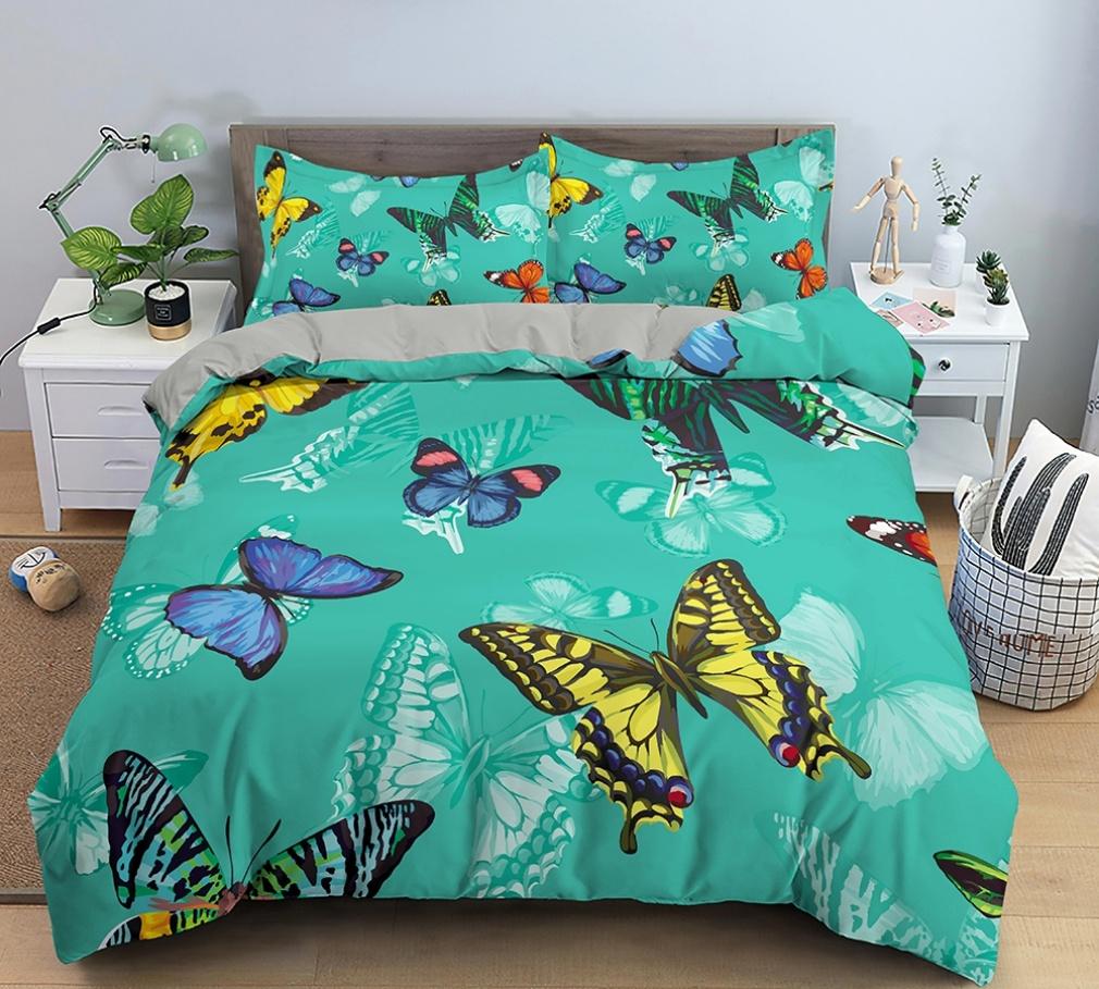 

3D Flower Printed Soft Duvet Cover Quen King-Sized Dimensionsd Dimensions Spring Garden Theme Beding Set for Young Girls Tens Adult Peoples Rom 120*200cm Single