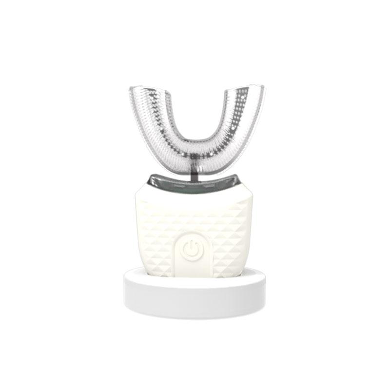 

360 градусов интеллектуальная автоматическая звуковая электрическая зубная щетка U-типа 3 режима зубная щетка USB зарядка отбеливание зубов синий свет