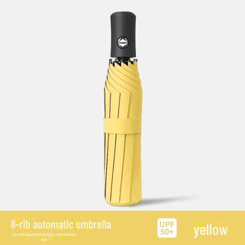 Trefaldigt automatiskt UV-skyddande paraply med anpassad logotyp