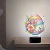 Acryl Blume Ei Diamond Art Licht Ornamente Doppelseitig 5D DIY Diamanten Lampe Strasssteine Nachtlampe 2025 Ostern Kreatives Geschenk