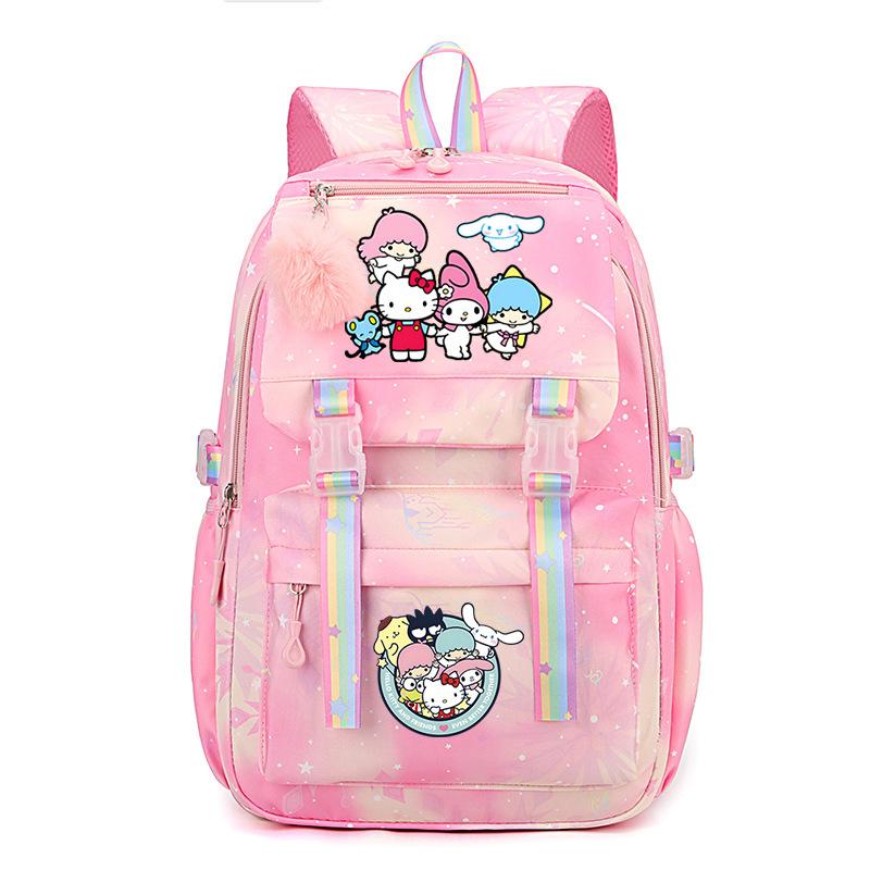 Collection Sweet Xiaoqing Cartoon Peripheral Trend Ridge Protection Backpack Large Capacity Student School Bag