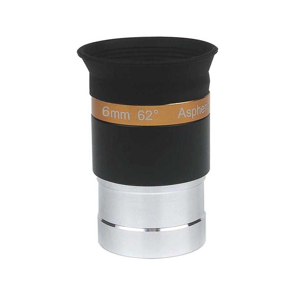 1.25-Inch HD Aspheric Wide-Angle Eyepiece (4-10-23mm, 62°) for Astronomical Telescopes