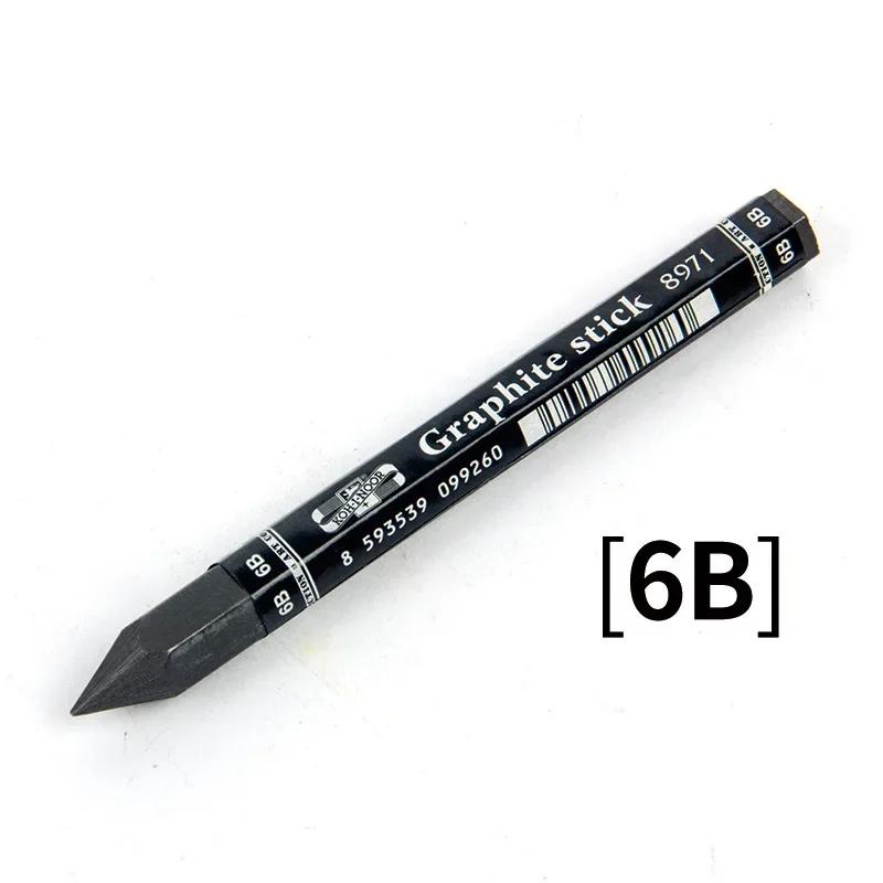 

1/2/4PC HB/2B/4B/6B Woodless Hexagonal Graphite Stick Pencil Bold Black Charcoal Student Sketch Painting Graphite Pen Art Supply 1PC