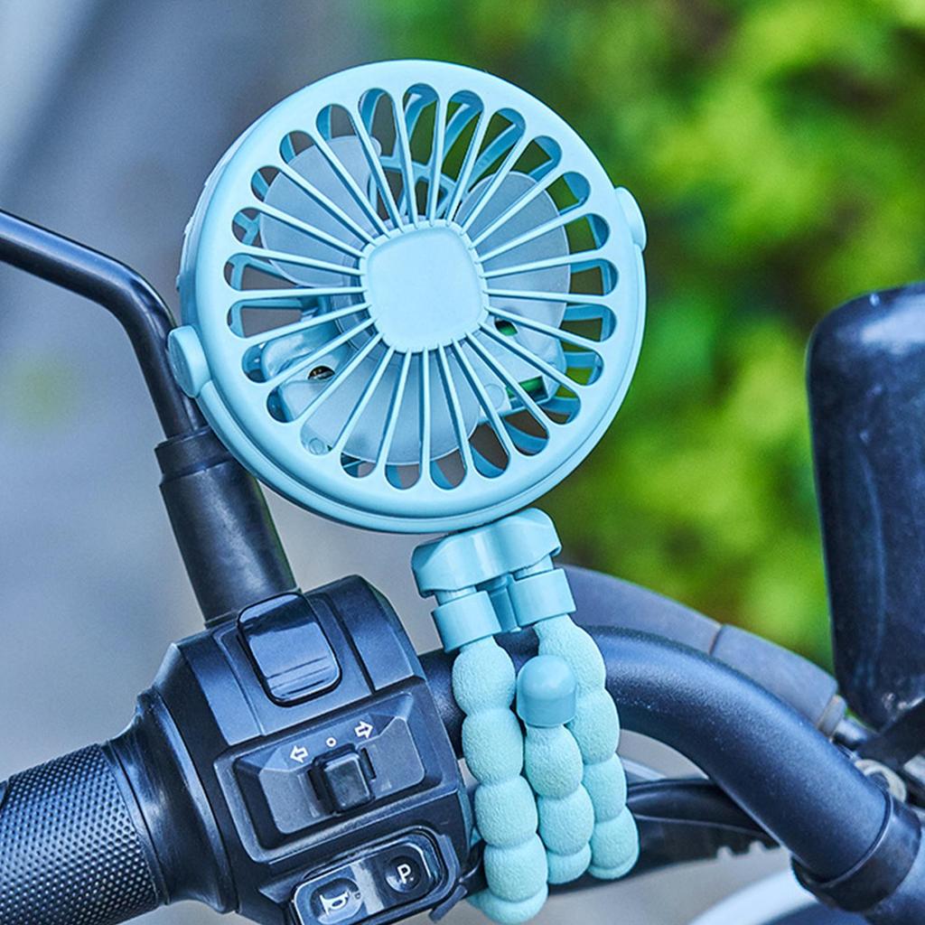 Baby Stroller Fan Mini Portable Outdoor Fan USB 3 Speed Flexible Octopus Fan Tripod Clip On Handheld Fan for Outdoor Camping