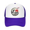 Japanische Wellen Hokusai Trendige Baseballkappen Netzmützen Verstellbare Mode Unisex Damenkappen