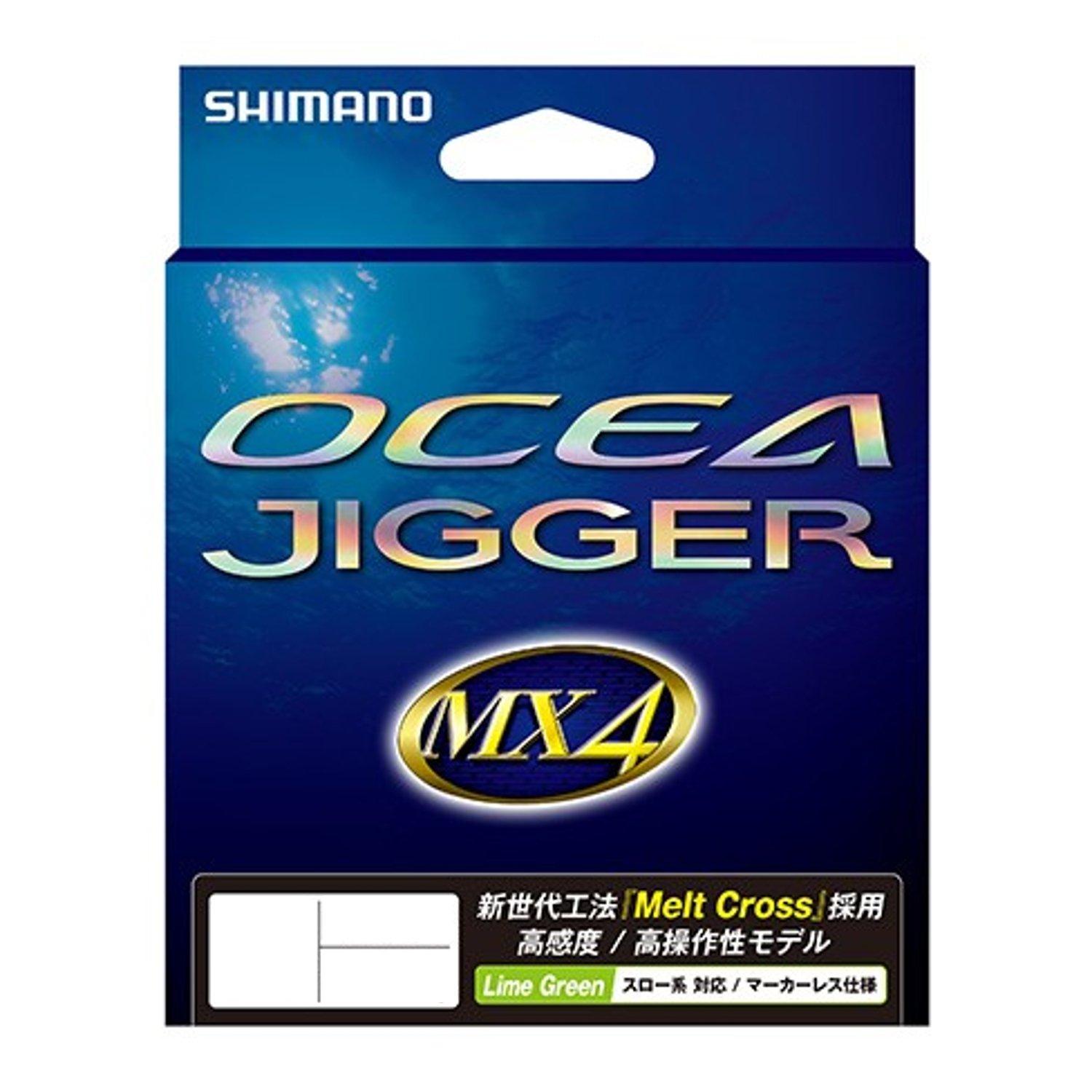 

Shimano PE Line Ocea Jigger MX4 200m Lime Green Fishing Line 0.8 PL-O64P