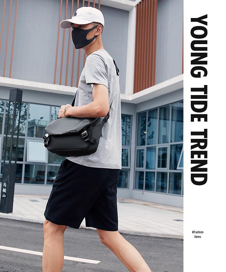 Marco Leiden Umhängetasche: Herren Trendy Wasserabweisende Umhängetasche, Modische Lässige Messenger Tasche für Studenten.