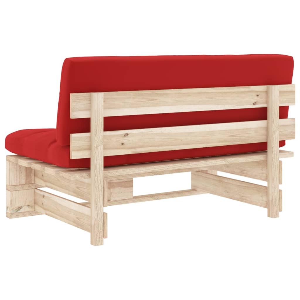 Vidaxl Ogrodowa Sofa Środkowa Z Palet, Impregnowane Drewno Sosnowe
