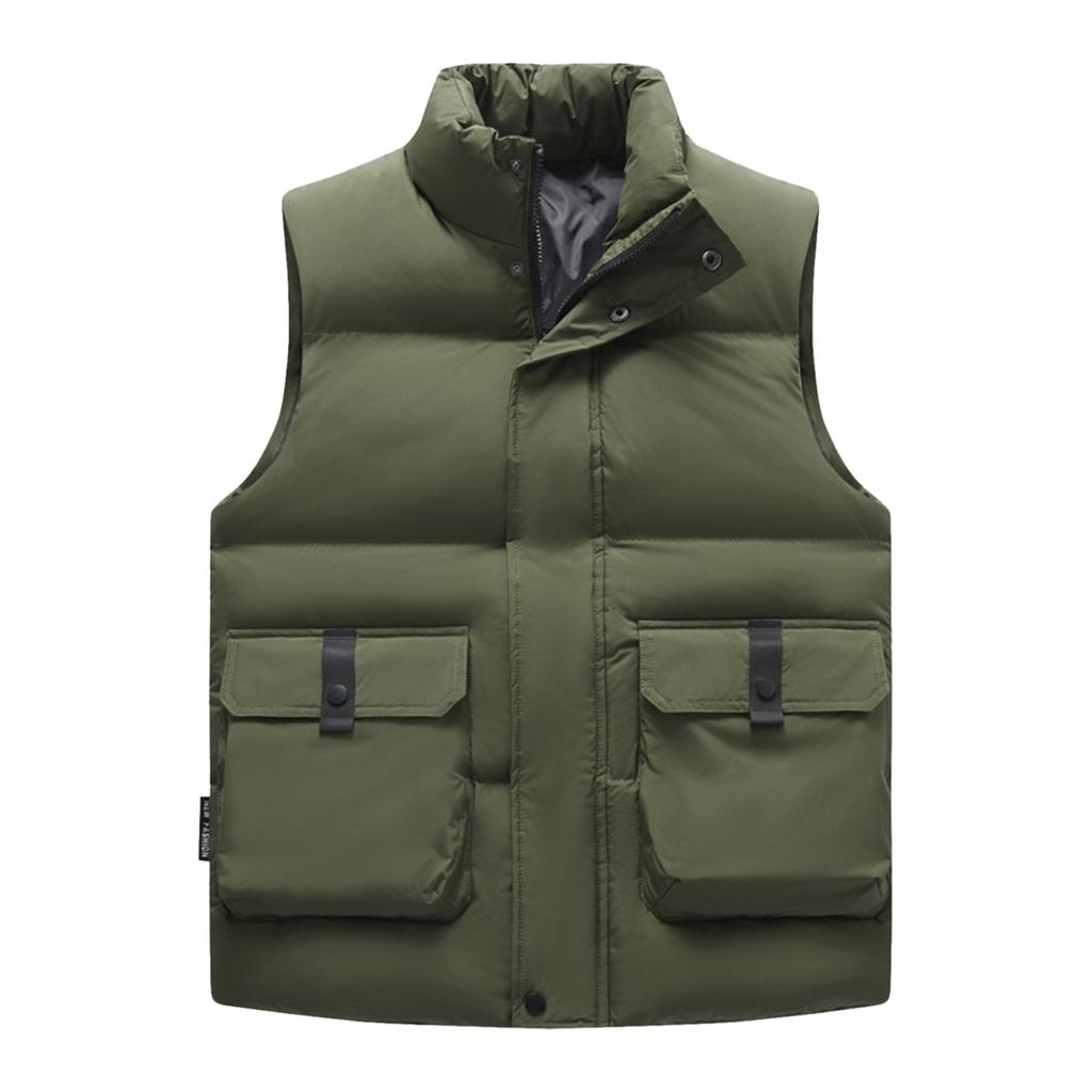 Winter Clean Standing Collar, Down Cotton Camisole, Slim Fitting And Handsome Young Man