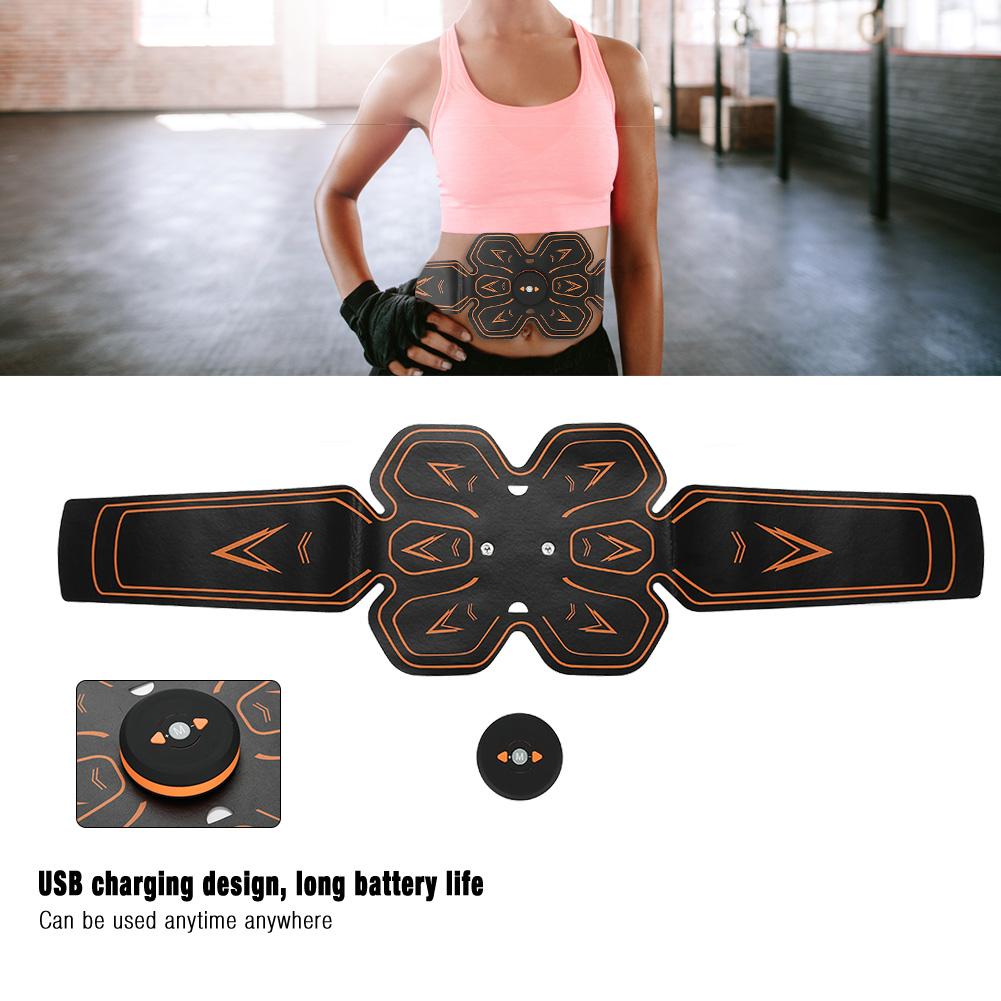 Intensity Rechargeable Abdominal Muscle Stimulator Massager Fitness Training USB Charging
