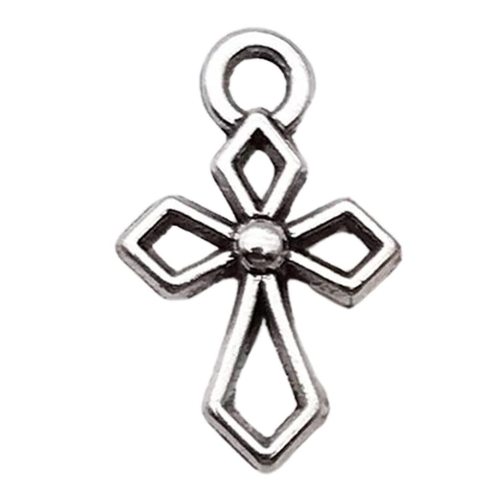 Vintage stříbrný křížek pro výrobu šperků