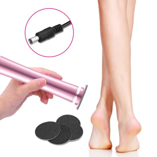 Elektrický odstraňovač ztvrdlé kůže na nohou Ergonomický pedikúrní přístroj Bruska na nohy Přenosný exfoliátor na nohy Odstraňovač odumřelé kůže s náhradním brusným papírem