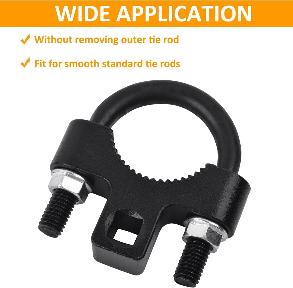 Inner Tie Rod Removal Tool,Universal 3/8 Inch Low Profile Tool for Inner Tie Rod Removal and Installation,Inner Tie Rod U-Wrench