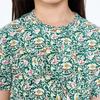 JNBY by JNBY Girls' Floral Print Crew Neck Cotton T-Shirt